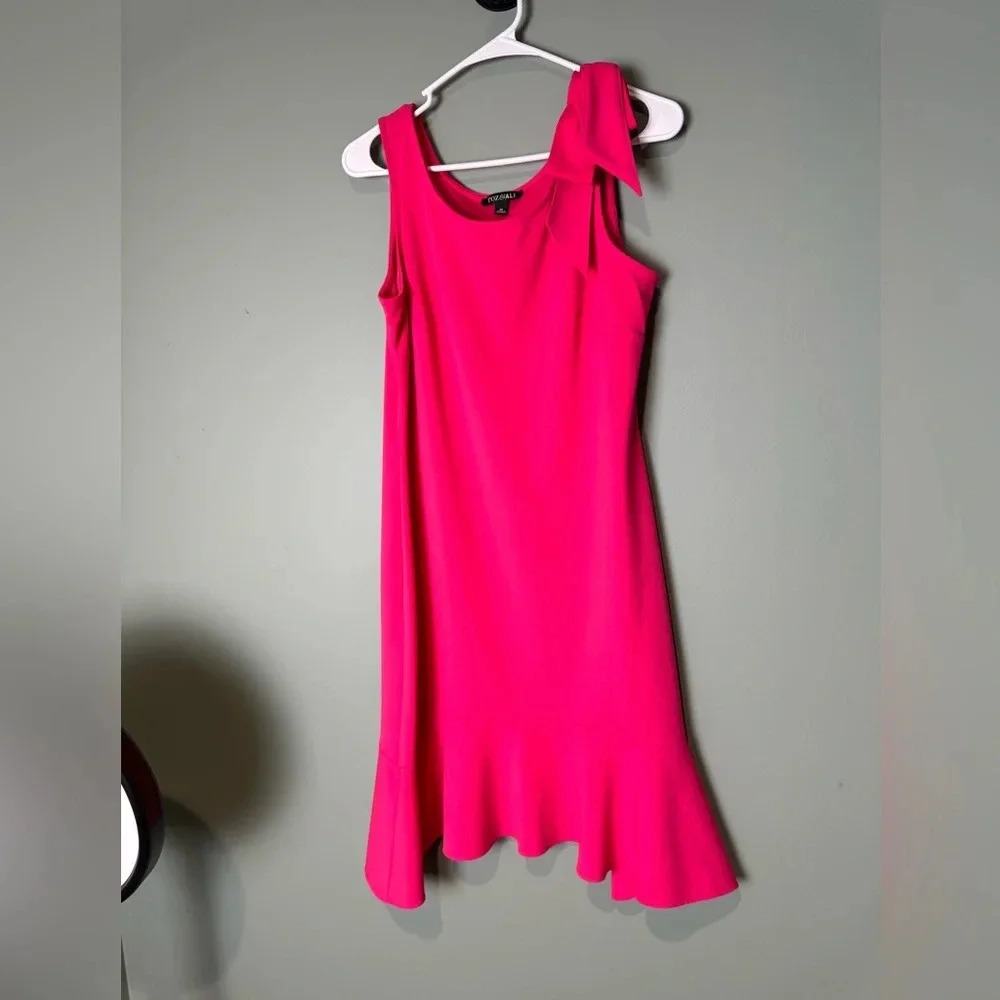 Roz & Ali Women’s Pink Sleeveless Sheath Midi Dress Size Medium